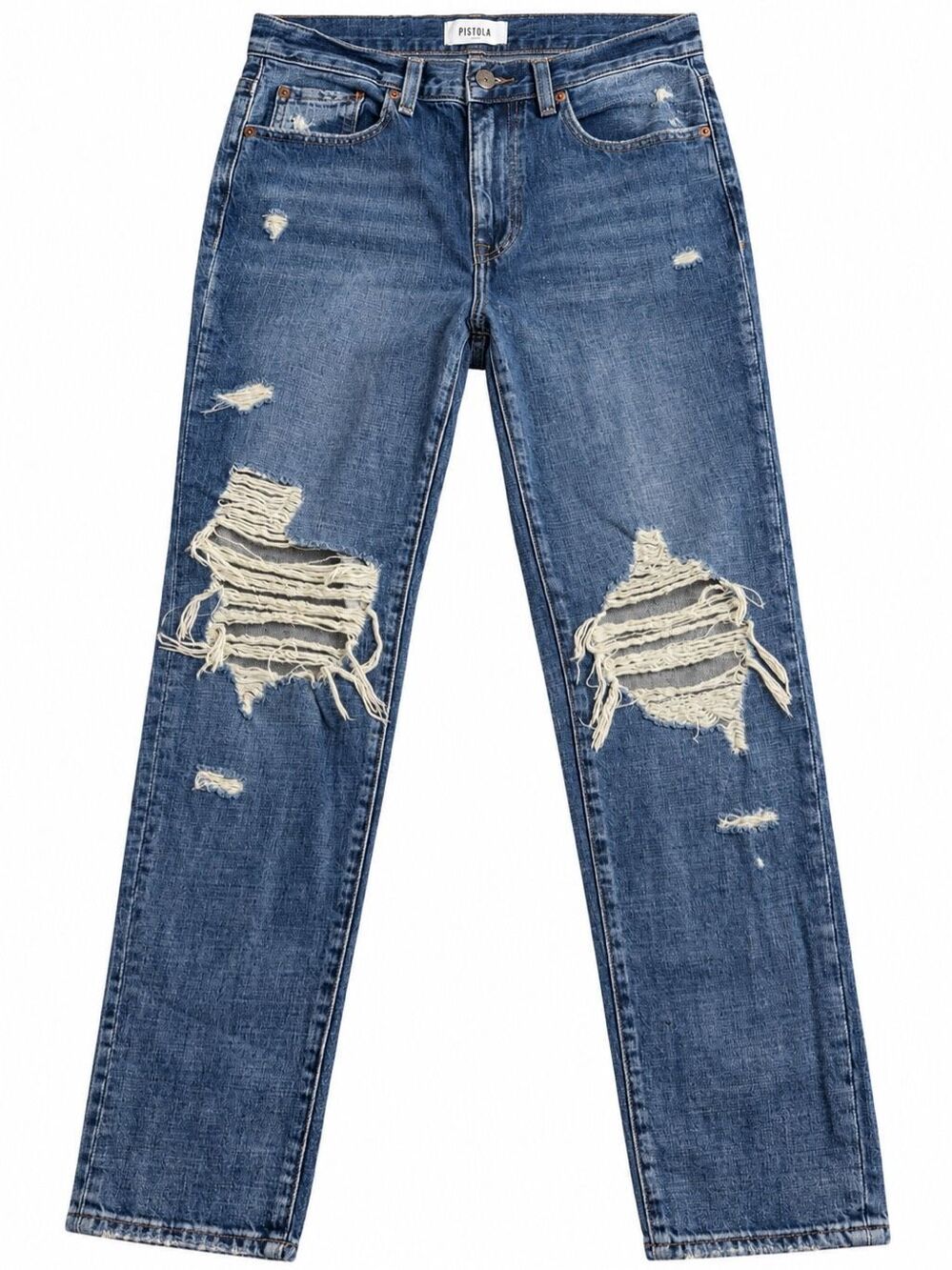 Pistola Womenโs Destroyed Denim Jeans Size 25